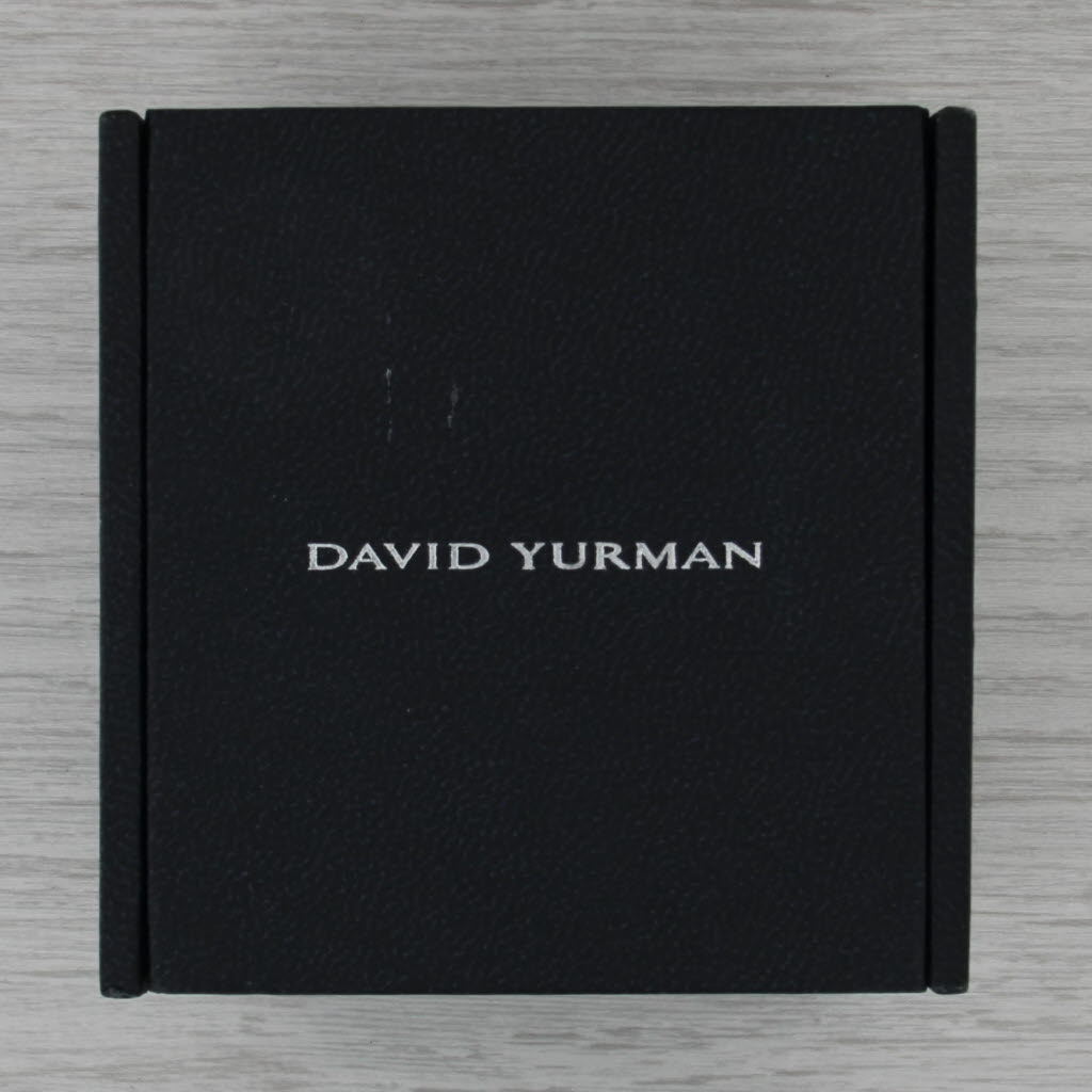 David Yurman 0.75ctw Diamond Stax Open Pave Ring w/ Box 18k Gold Stackable Bands