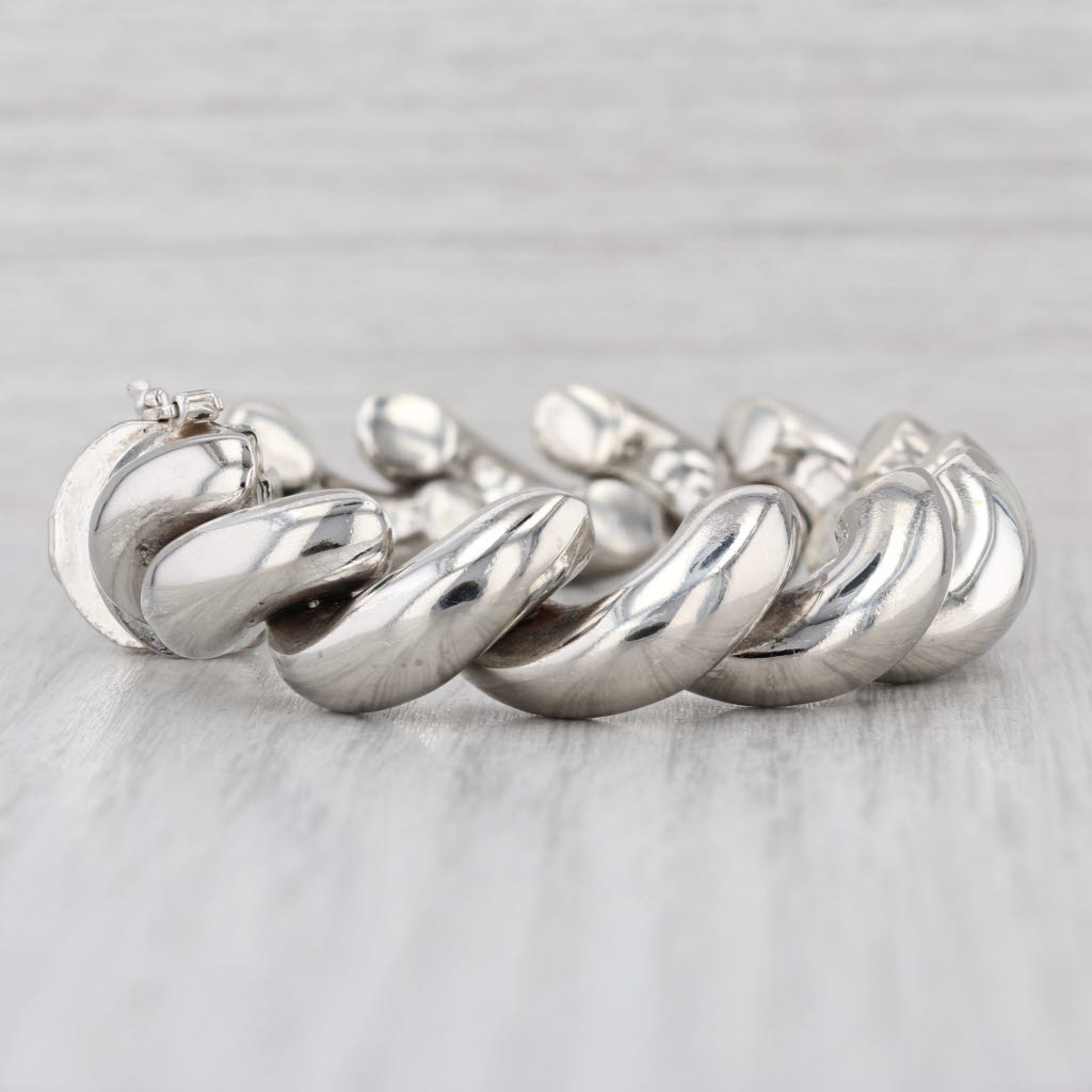 7" San Marco Bracelet Sterling Silver Milor Italy 13.3mm