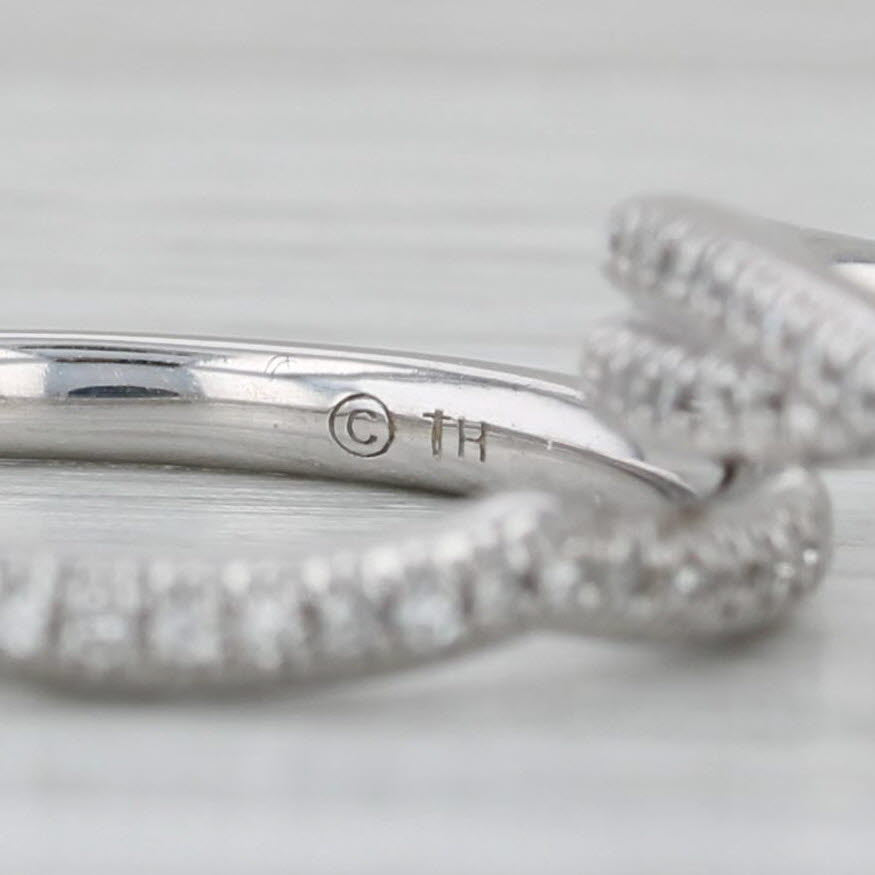 Gray 0.52ctw Diamond Halo Engagement Ring Wedding Band Bridal Set 10k Gold Size 7