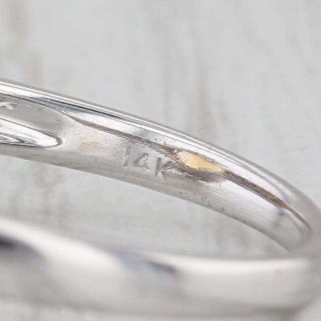 2.43ctw Oval Citrine Diamond Halo Ring 14k White Gold Size 6.75