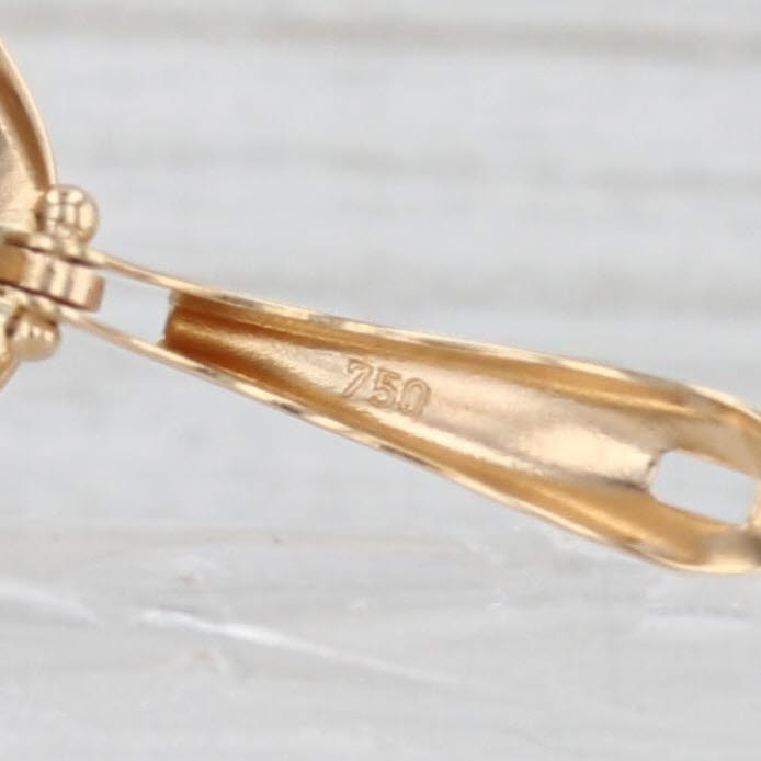 Hammered Drop Earrings 18k Yellow Gold Lever Backs
