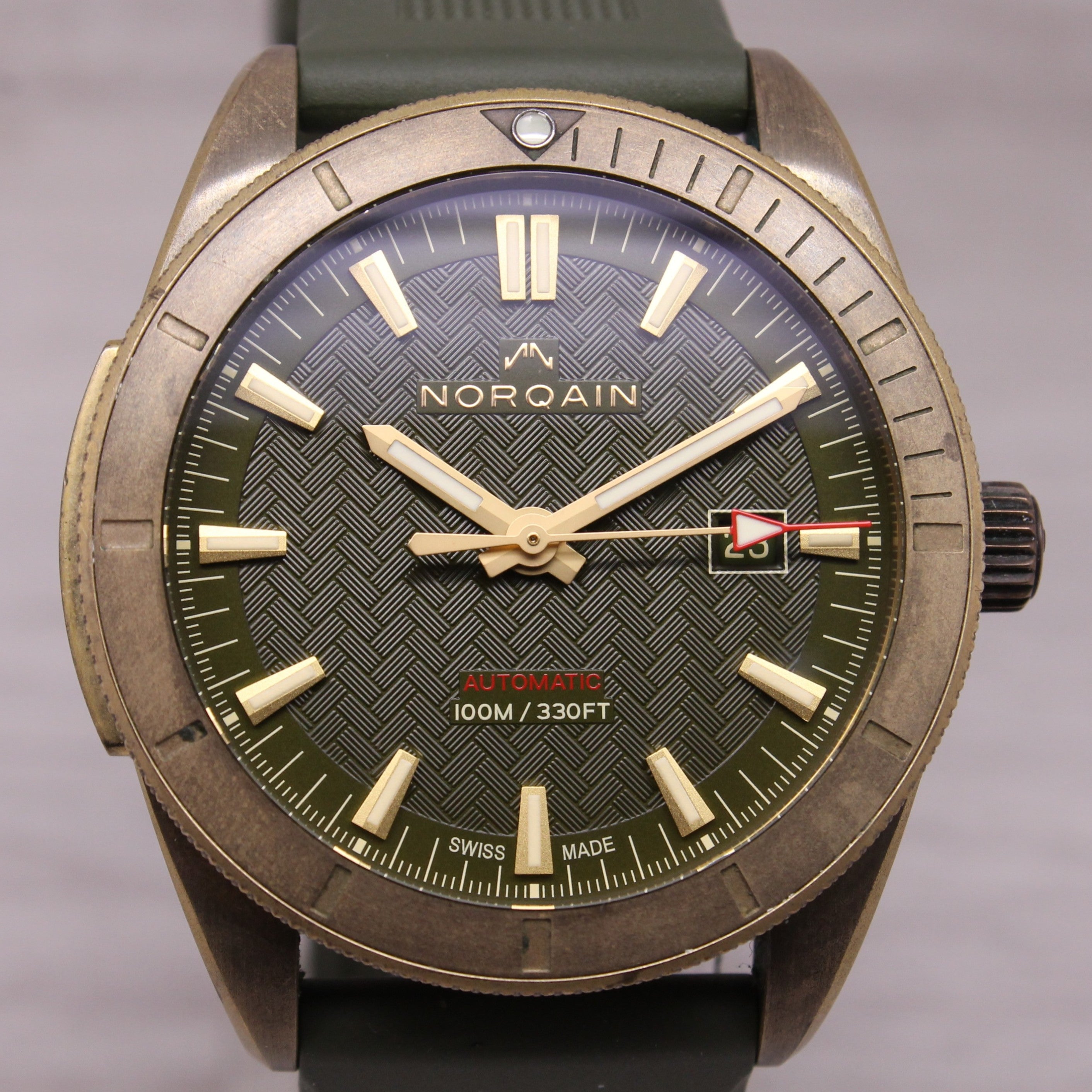 Norqain Adventure Sport 42mm Auto Watch Bronze Steel Swiss N1000.08Z01.E01.R02
