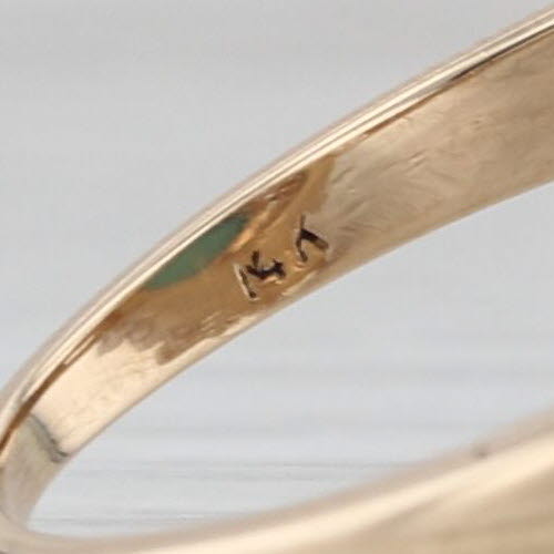 Turquoise Oval Cabochon Diamond Halo Ring 14k Yellow Gold Size 8 Cocktail