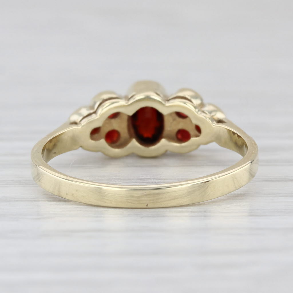 0.87ctw Garnet Ring 14k Yellow Gold Size 7.75