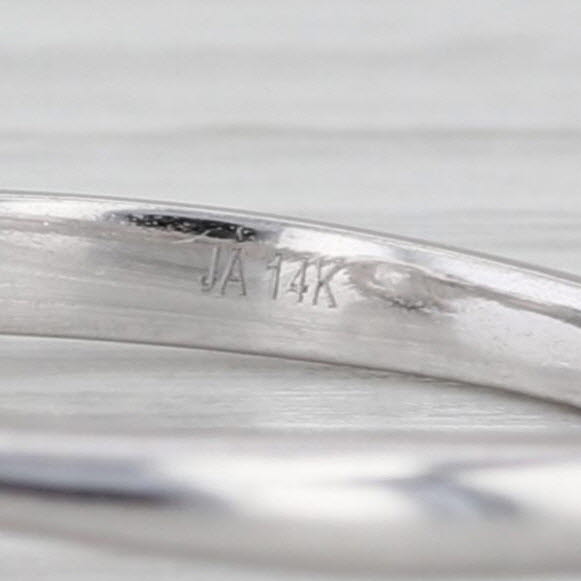 GIA 1.49ctw Round VVS2 G Diamond Engagement Ring 14k White Gold Size 6.5