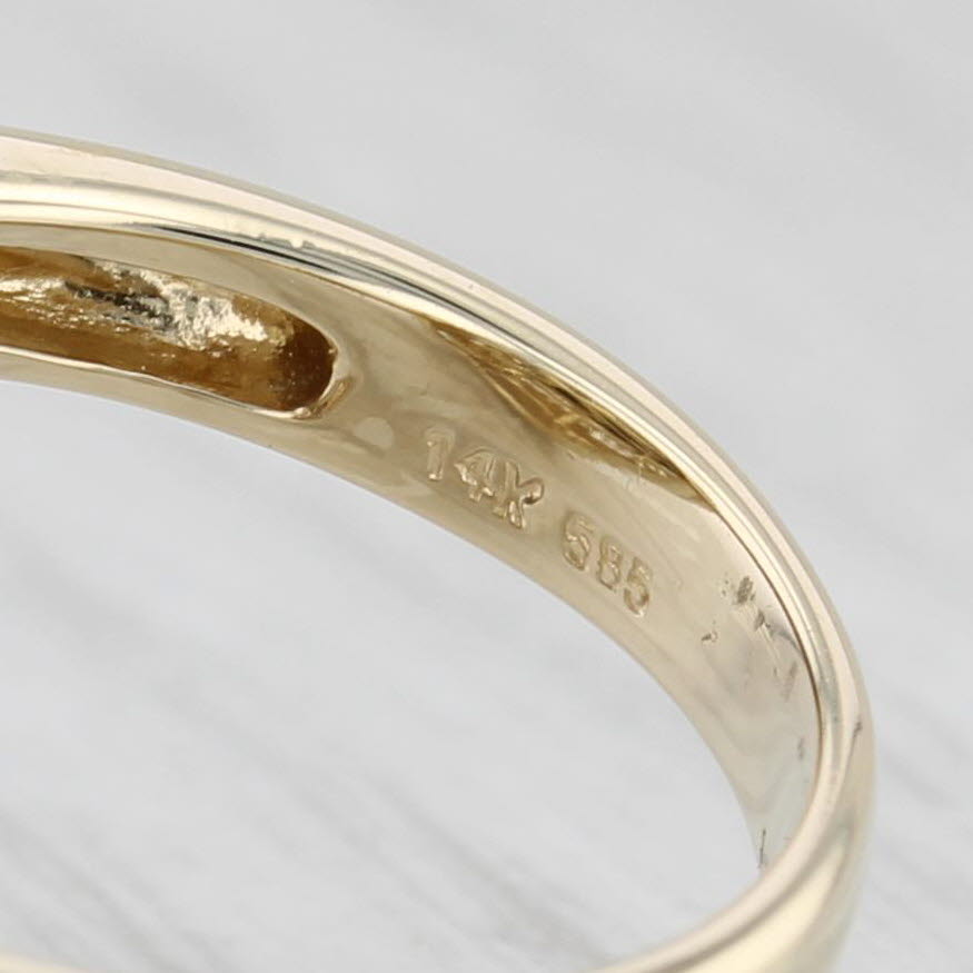 Light Gray Cultured Gray Pearl Diamond Halo Ring 14k Yellow Gold Size 6.75 Cocktail