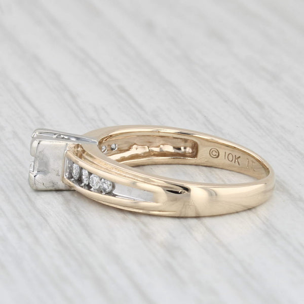0.35ctw Princess Diamond Engagement Ring 10k Yellow Gold Size 6.75