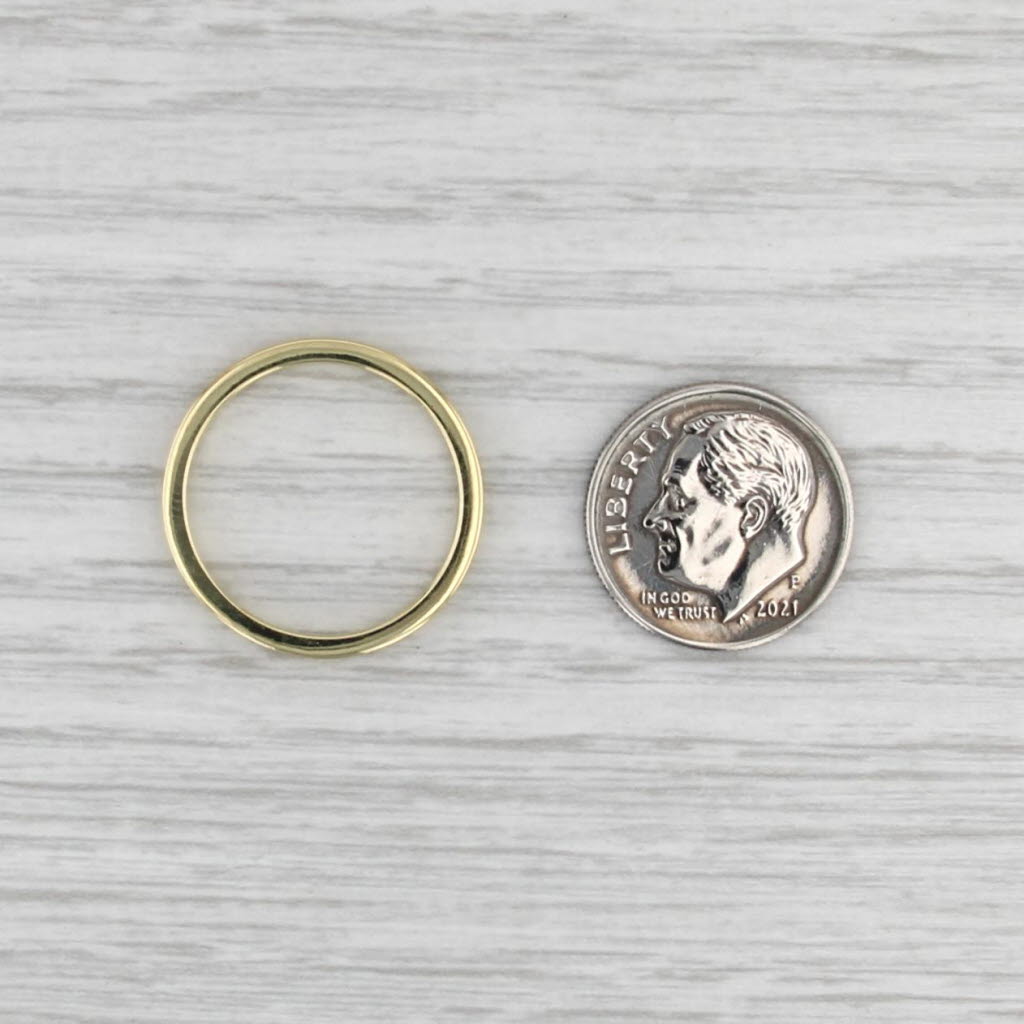 Hidalgo Rope Accented Ring 18k Yellow Gold Size 7.5 Stackable Wedding Band