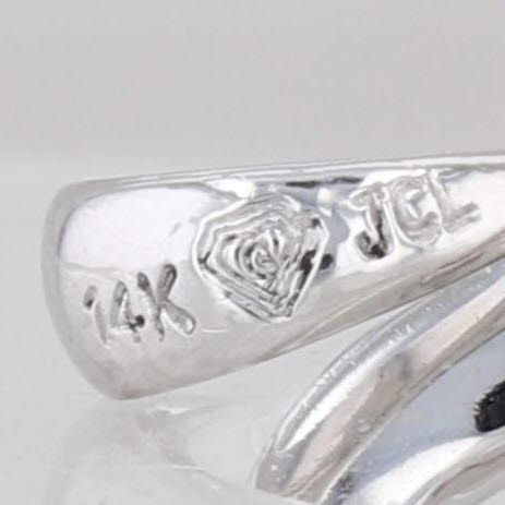 0.48ct Ruby Open Heart Pendant 14k White Gold Charm