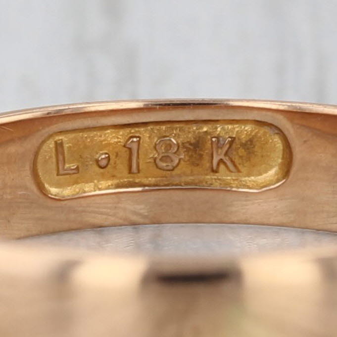 Antique Wedding Band 18k Rose Gold Size 5.25-5.5 Ring