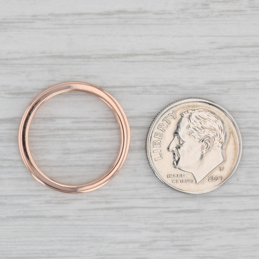 Gray New 0.65ctw Diamond Ring 14k Rose Gold Wedding Band Size 6.75 Beverley K