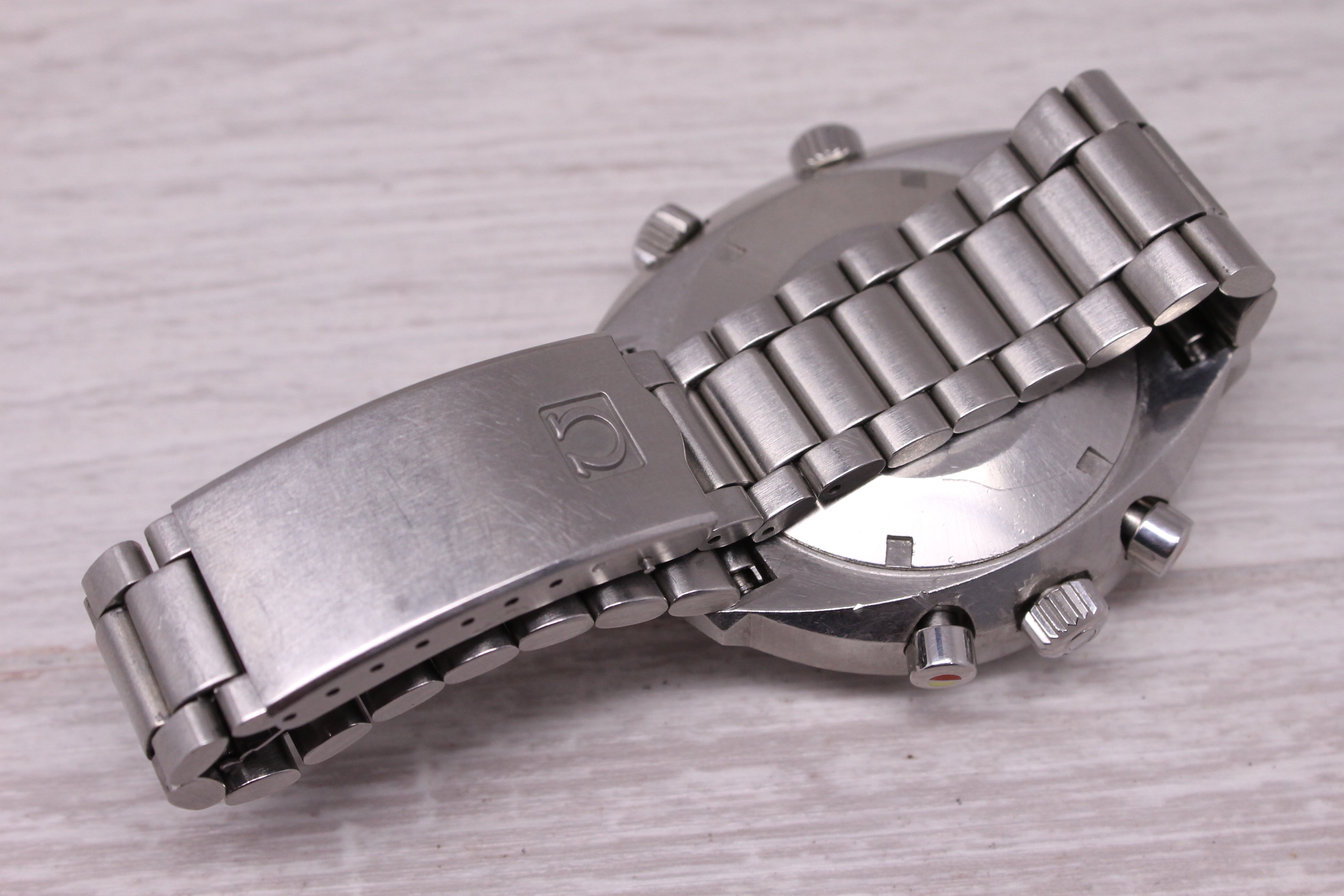 Vintage c.1972 Omega Flightmaster Mens Steel 43mm Chronograph GMT Watch c.911