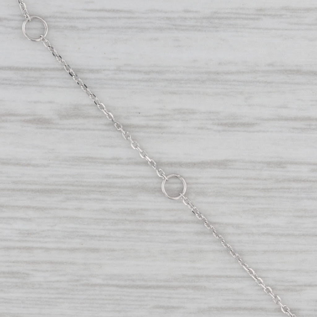 Gray New 0.25ctw Diamonds By The Yard Station Necklace 14k White Gold Adjustable