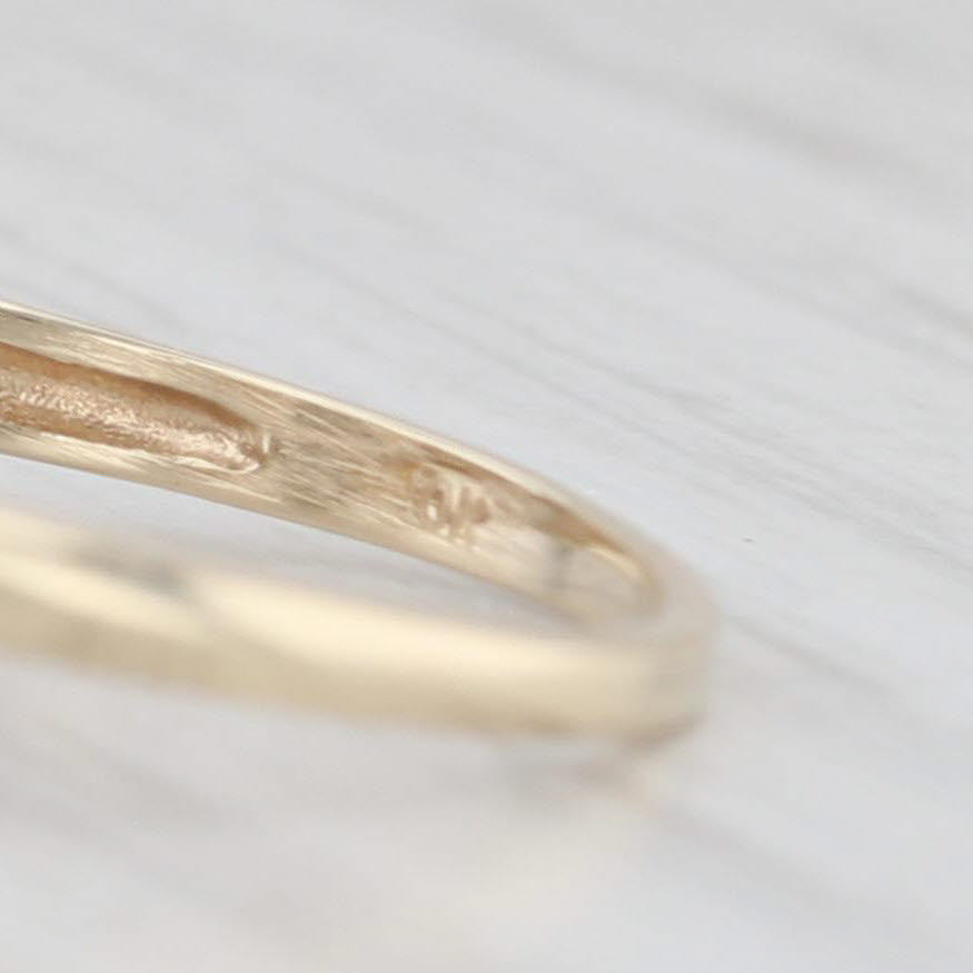 Light Gray 0.20ctw Diamond Cluster Ring 10k Yellow Gold Size 8.5 Engagement