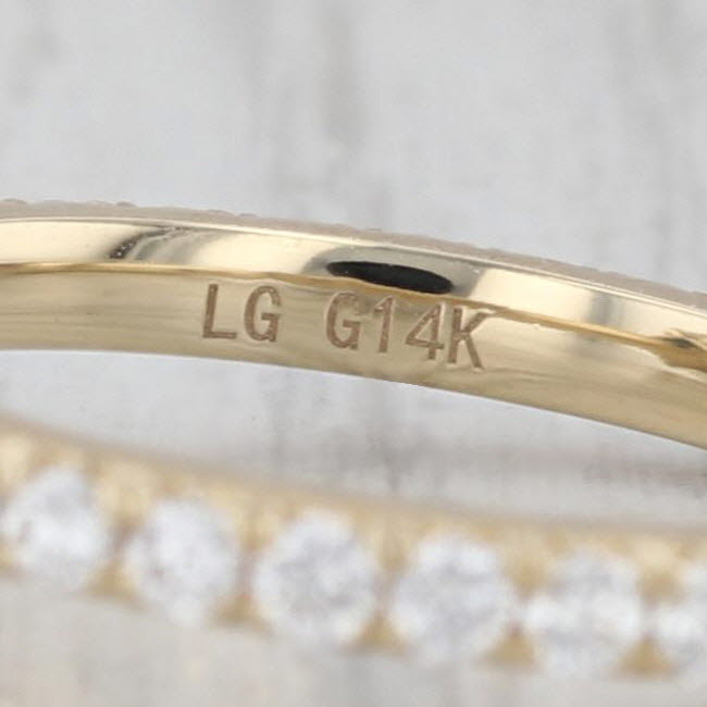 New IGI 3.51ctw Round Lab Grown Diamond Engagement Ring 14k Yellow Gold Size 6
