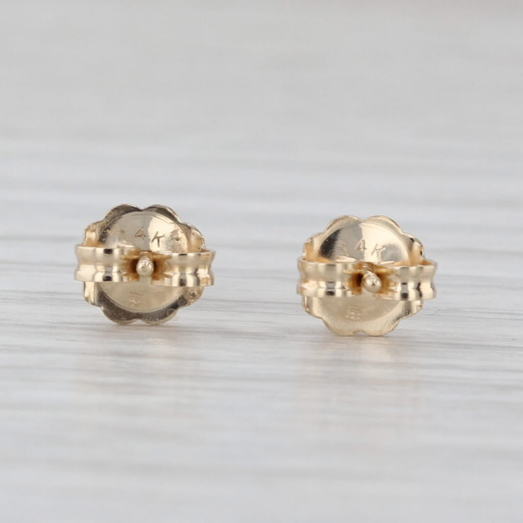 0.20ctw Diamond Stud Earrings 14k Yellow Gold Small Solitaire Studs