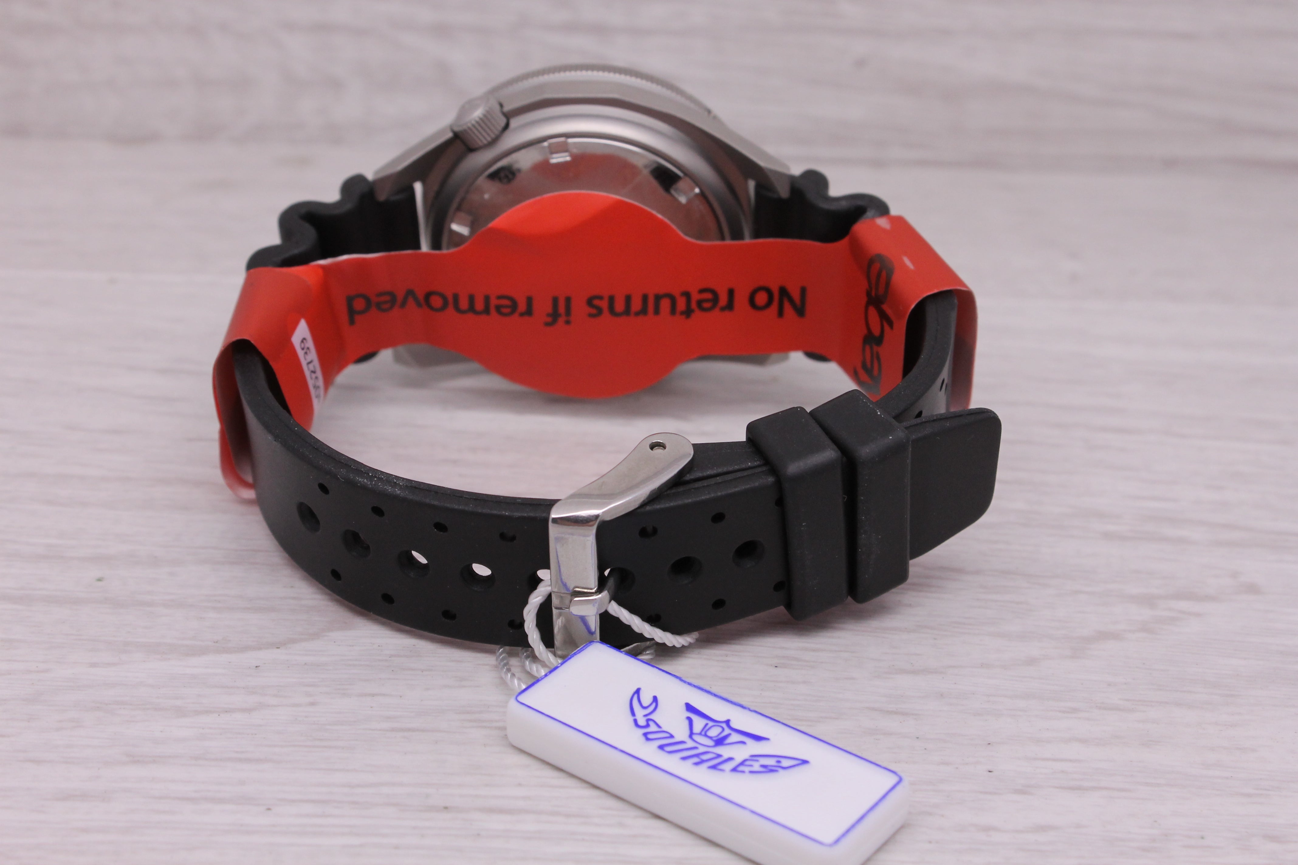 Gray Squale 1521 Blasted Blue 42mm Steel Automatic Divers Watch Bracelet w Box Strap