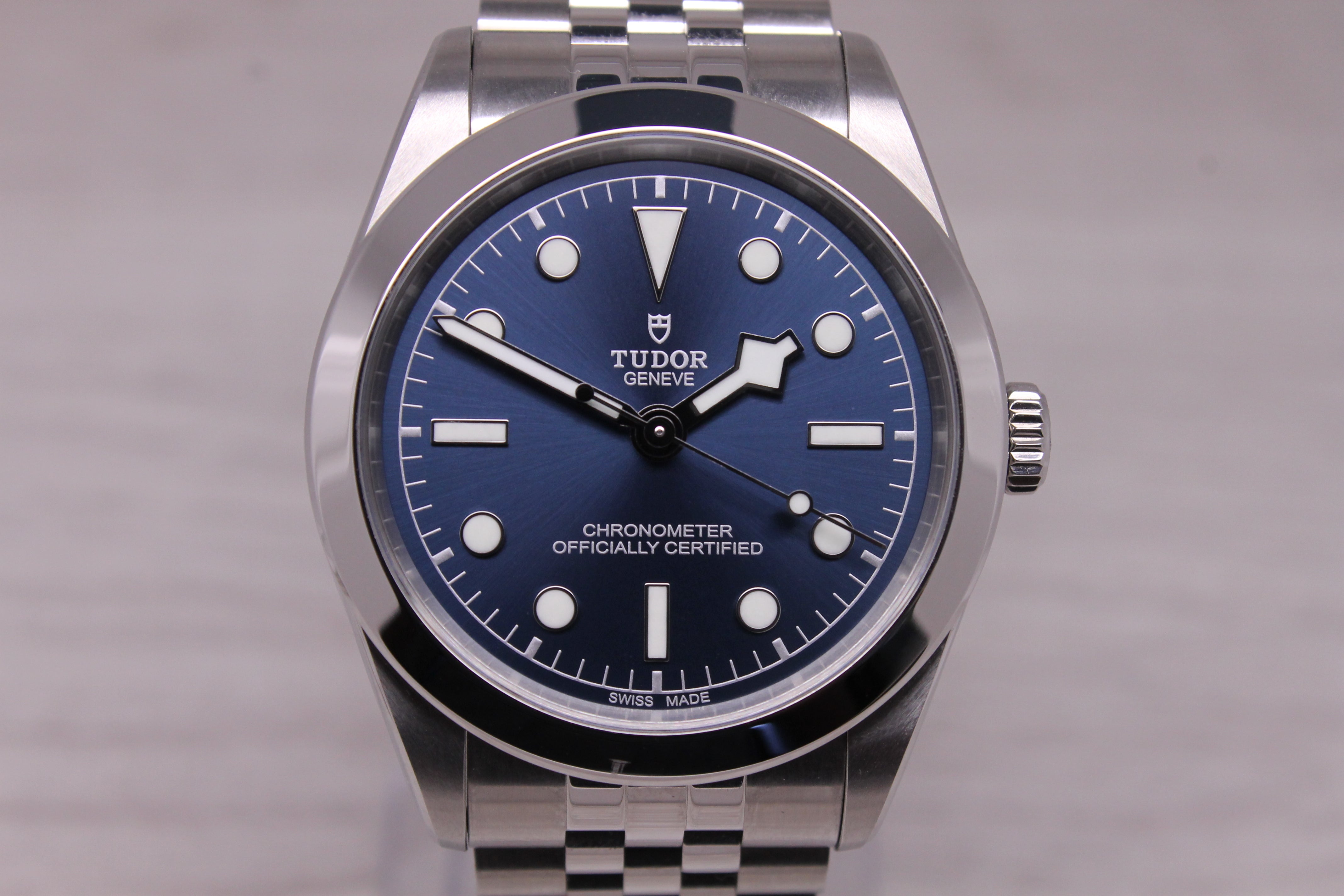 Tudor Black Bay One 39mm Blue Mens Steel Automatic Watch Box Card April 26 79660