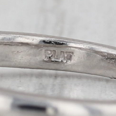 0.87ctw Emerald Cut Diamond Engagement Ring Platinum Size 5.25