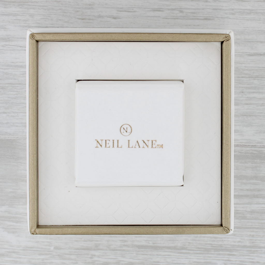 Light Gray Neil Lane 0.55ctw Diamond Wedding Band 14k Gold Ring Ornate Pattern w/ Box