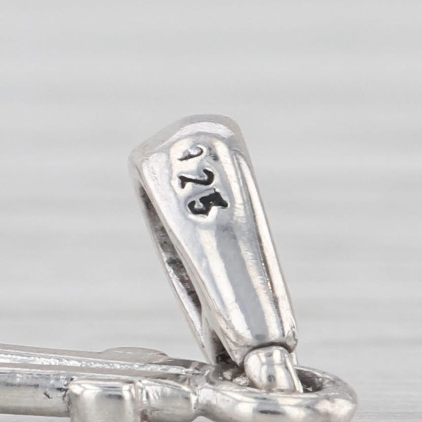 Abstract Amber Statement Pendant Sterling Silver Drop