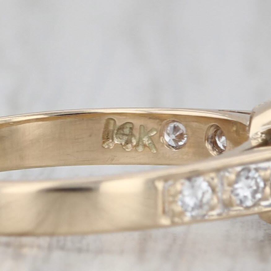2.57ctw Peridot Diamond Ring 14k Yellow Gold Size 7.25