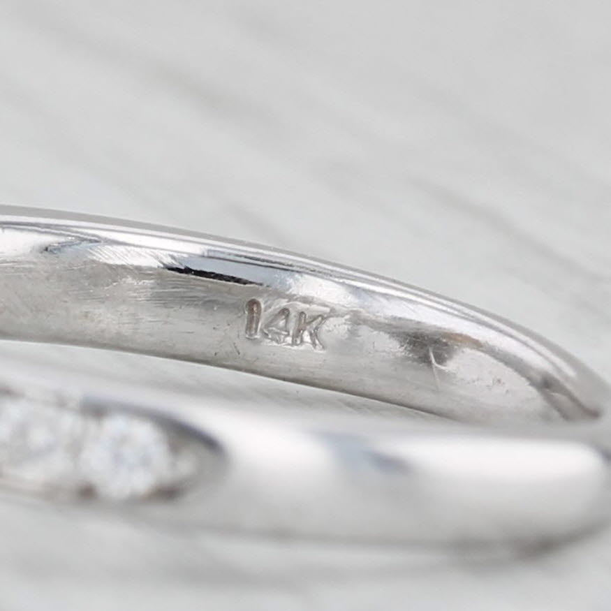 Gray 0.83ctw The Leo Diamond Engagement Ring Round Halo 14k White Gold Size 4.75