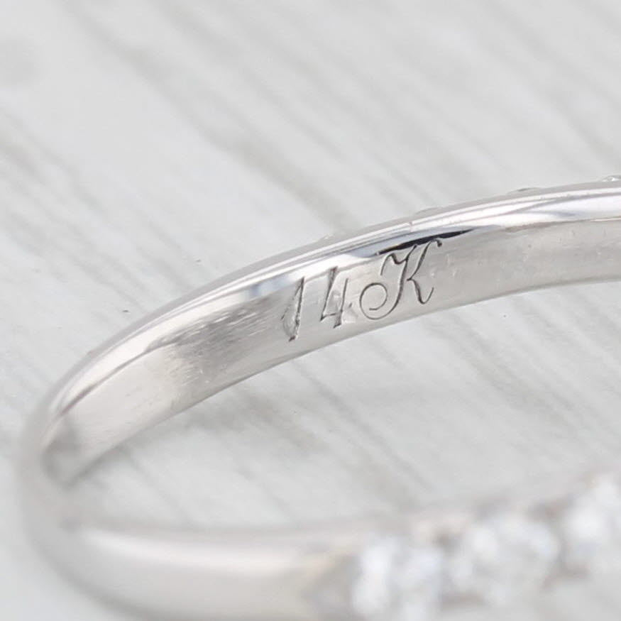 Light Gray Neil Lane 1.13ctw Diamond Halo Engagement Ring 14k White Gold Size 5.5