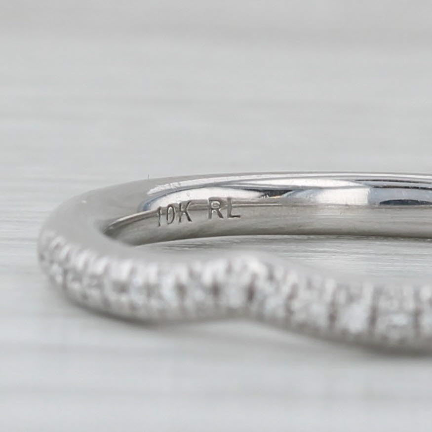 Gray 0.52ctw Diamond Halo Engagement Ring Wedding Band Bridal Set 10k Gold Size 7
