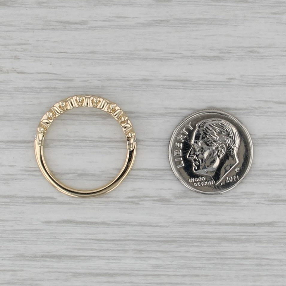 Disney Majestic Princess Tiara Ring 0.10ctw Diamond 10k Yellow Gold Sz 7 Bridal