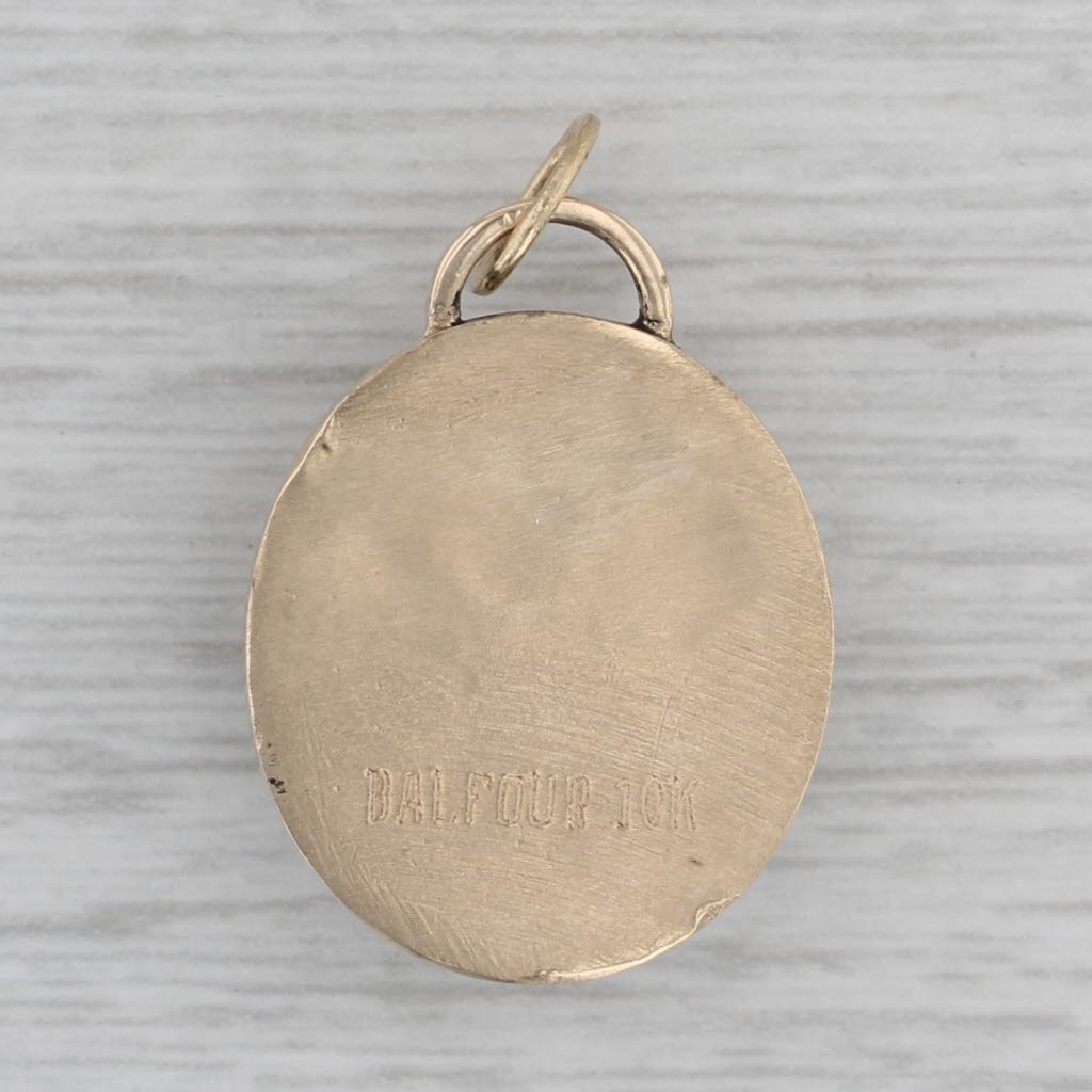 Gray Clemson University Pendant 10k Yellow Gold School Keepsake Charm