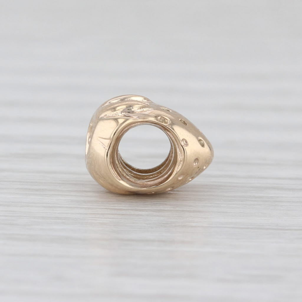 Authentic Pandora Strawberry Charm 14k Yellow Gold 750240 Rare Retired Bead