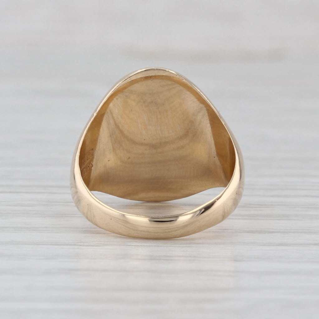 Greensboro Day School Signet Class Ring 10k Yellow Gold Size 4.5