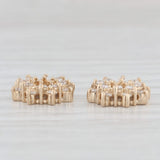 0.60ctw Diamond Earring Enhancers 14k Yellow Gold for Stud Earrings