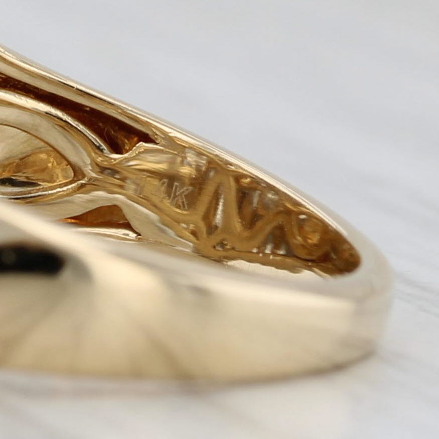 Gray 1.64ctw Diamond Halo Engagement Ring 14k Yellow Gold Size 7