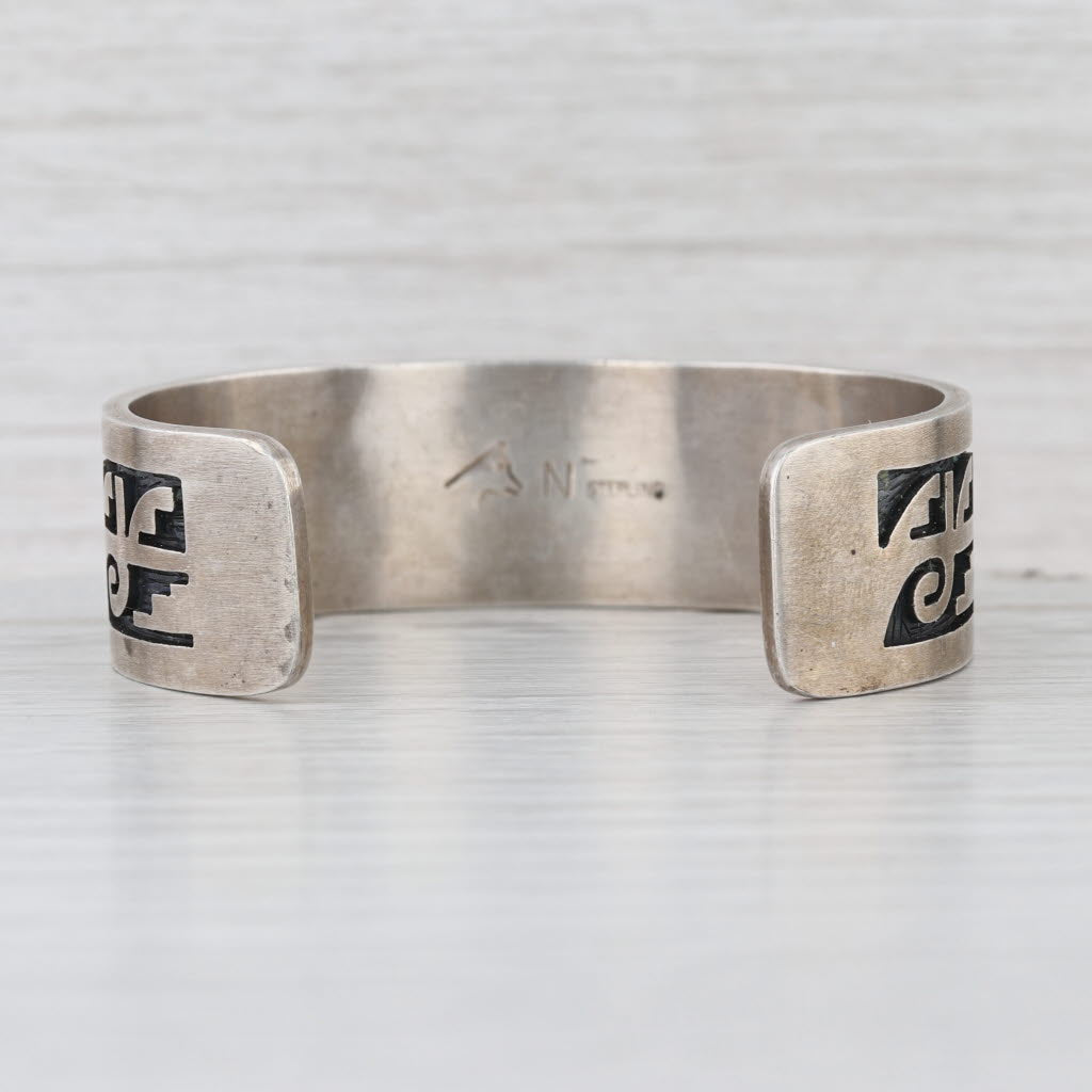 Lymann Nasyestewa Vintage Hopi Cuff Bracelet Sterling Silver Native American