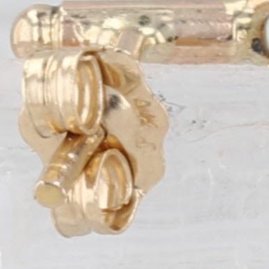 Bar Dangle Drop Earrings 14k Yellow Gold Pierced Dangles