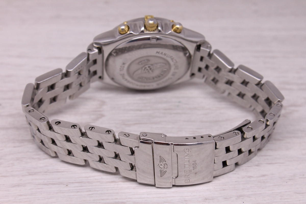 Breitling Chronomat 40mm Steel Automatic Chronograph Watch B13050.1 Box Papers