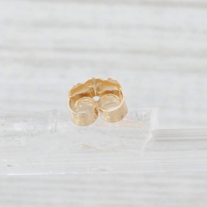 Light Gray Freshwater Cultured Rice Crispie Pearl Fringe Dangle Earrings 14k Yellow Gold