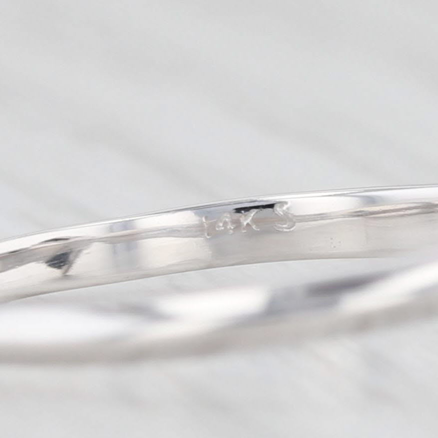 Light Gray 1.62ct Black Diamond Ring 14k White Gold Size 7 Round Solitaire