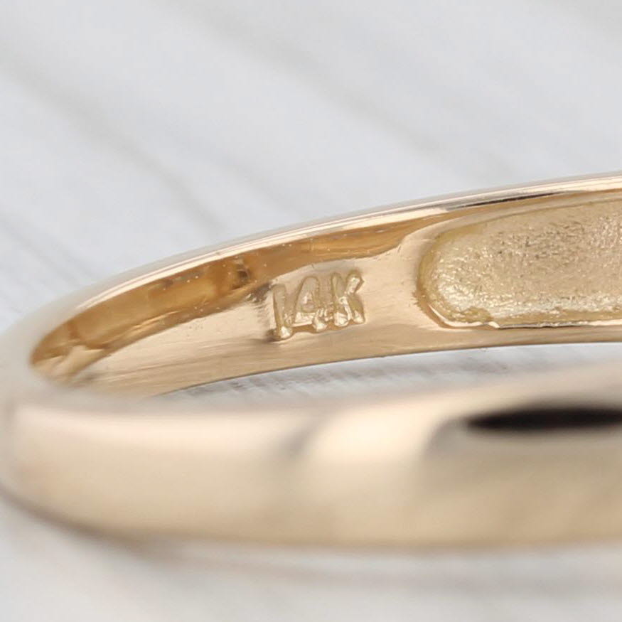 Gray 0.14ctw Diamond Engagement Ring 14k Yellow Gold Size 7 Marquise Setting