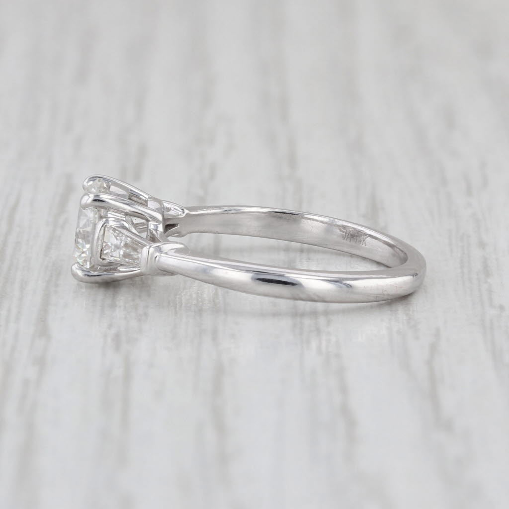 GIA 1.49ctw Round VVS2 G Diamond Engagement Ring 14k White Gold Size 6.5