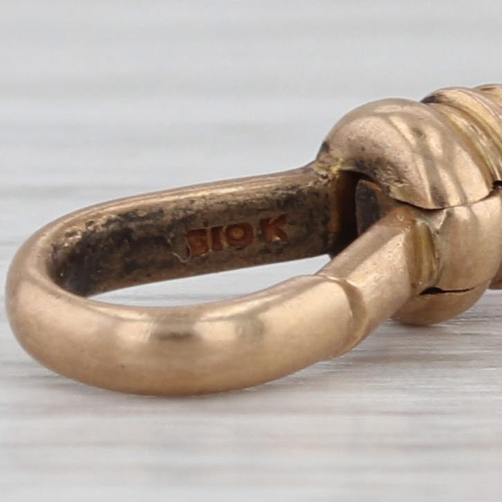 Antique Spring Hook Clasp 10k Yellow Gold Jewelry Making Findings Repair