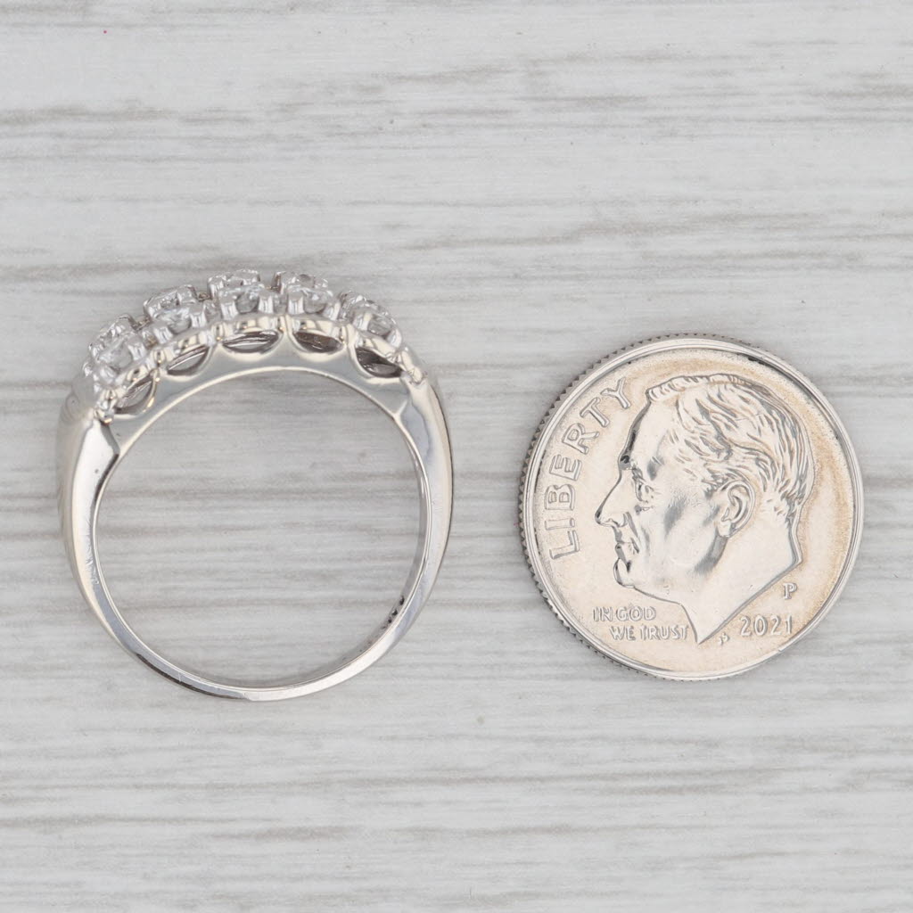 Gray Vintage 0.45ctw Diamond Ring 14k White Gold Size 6.25 Anniversary