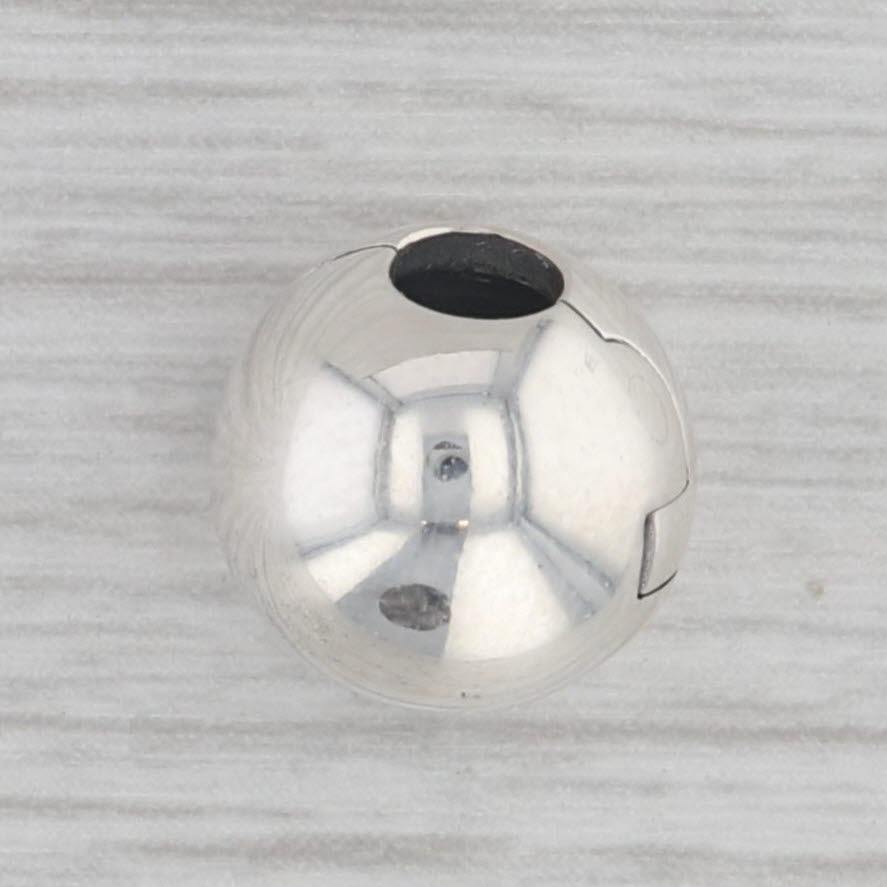 Gray Pandora 791000 Stopper Sphere Clip Lock Bead Charm Sterling Silver 925 ALE