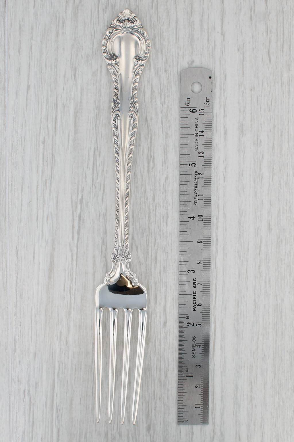 Gray Gorham English Gadron 7 5/8" Fork 1939 Sterling Silver Dining Utensil Silverware