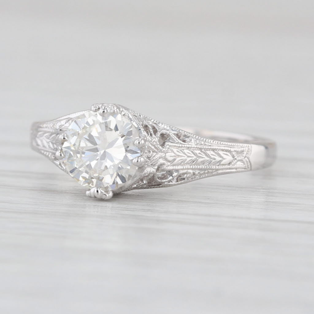 Beverley K 0.75ct Diamond Solitaire Engagement Ring 18k White Gold Size 6.75