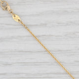 Light Gray 17.75" 0.7mm Cable Chain Necklace 14k Yellow Gold Lobster Clasp
