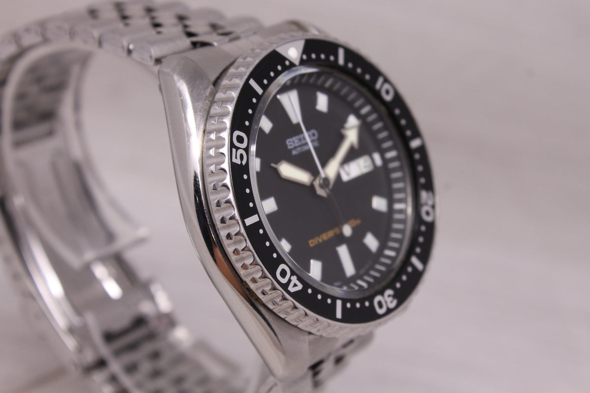 Seiko Divers Automatic 200m Watch Date Stainless Steel Diver7S26-0020 SKX