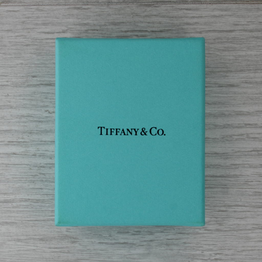 Tiffany Victoria 0.41ctw Diamond Ruby Key Pendant Necklace w/ Box Pouch 18k Gold